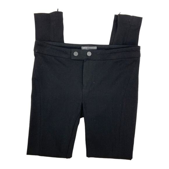 Vince Black Ponte Ankle Zip Pants Size 0 - Picture 2 of 7